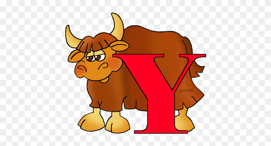 Letter Y - Transparent Yak Cartoon Png Clipart