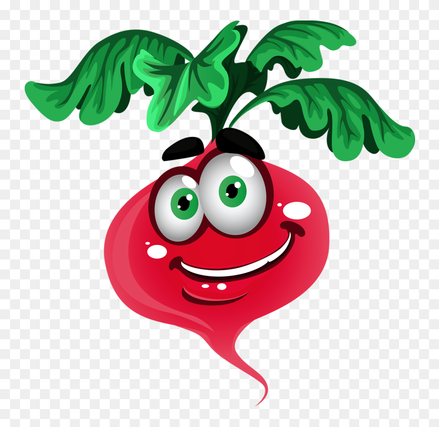 Rabanete Smiley, Alphabet, Clipart, Creations, Emoticon, - Vegetables With Eyes Clipart - Png Download