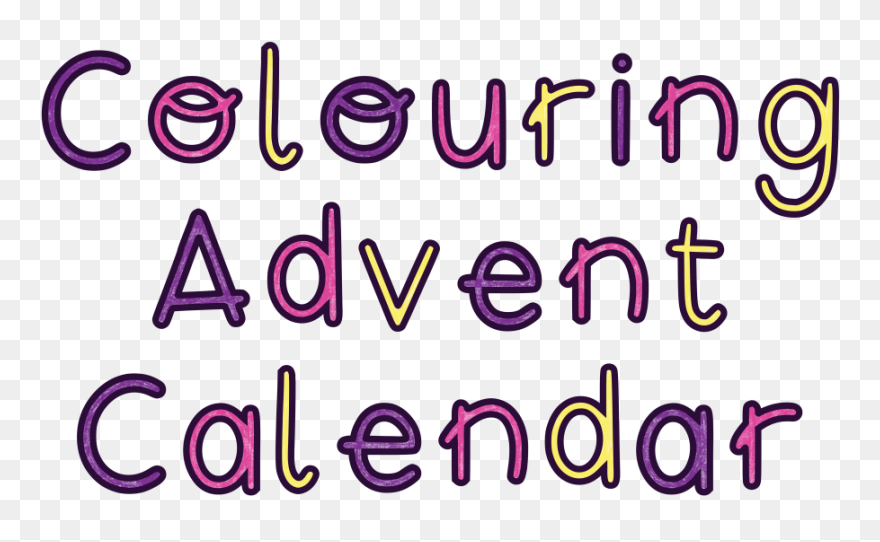 Colouring Advent Calendar Clipart