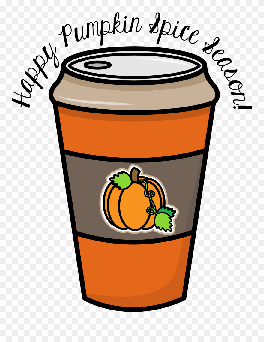 Quarters Drinking Cliparts - Clipart Pumpkin Spice Latte - Png Download