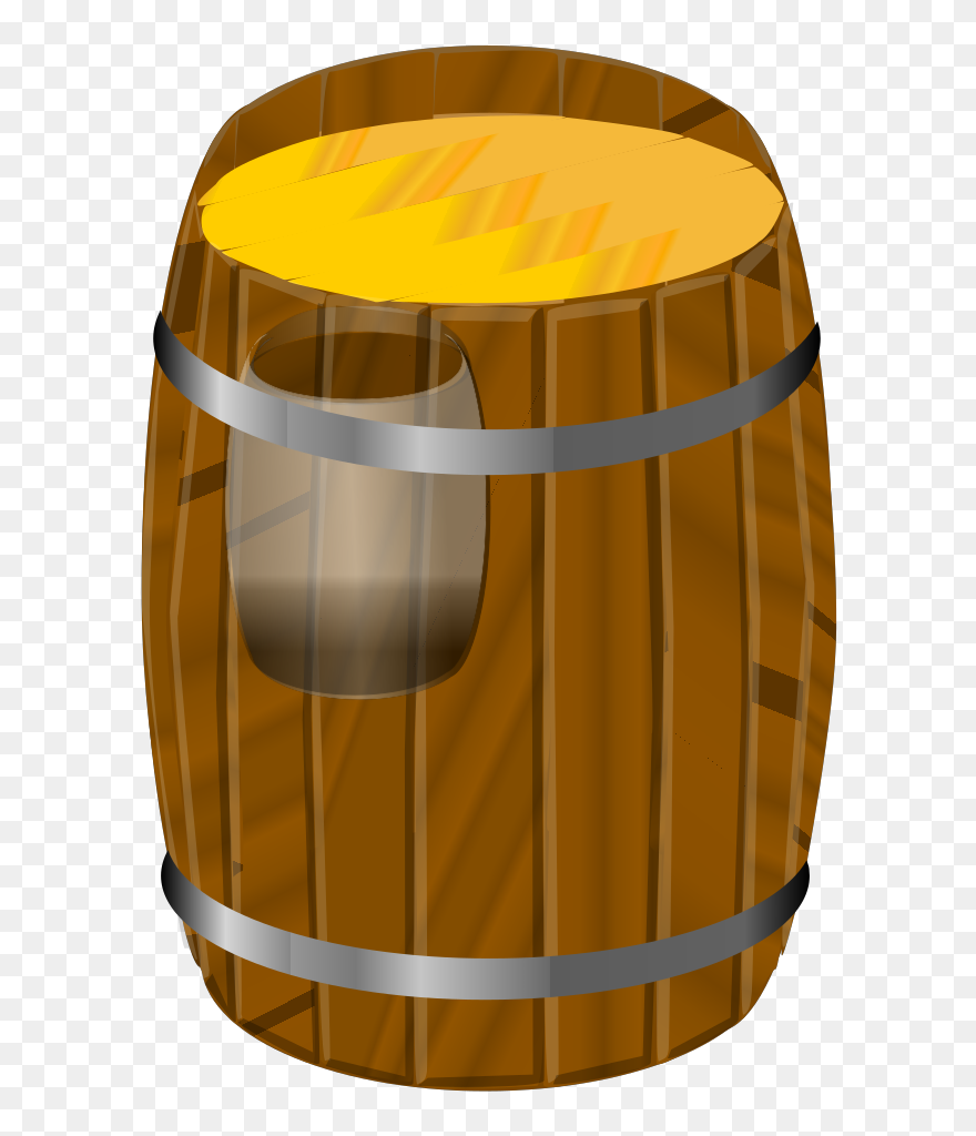 Wooden Barrel Svg Clip Arts - Png Download