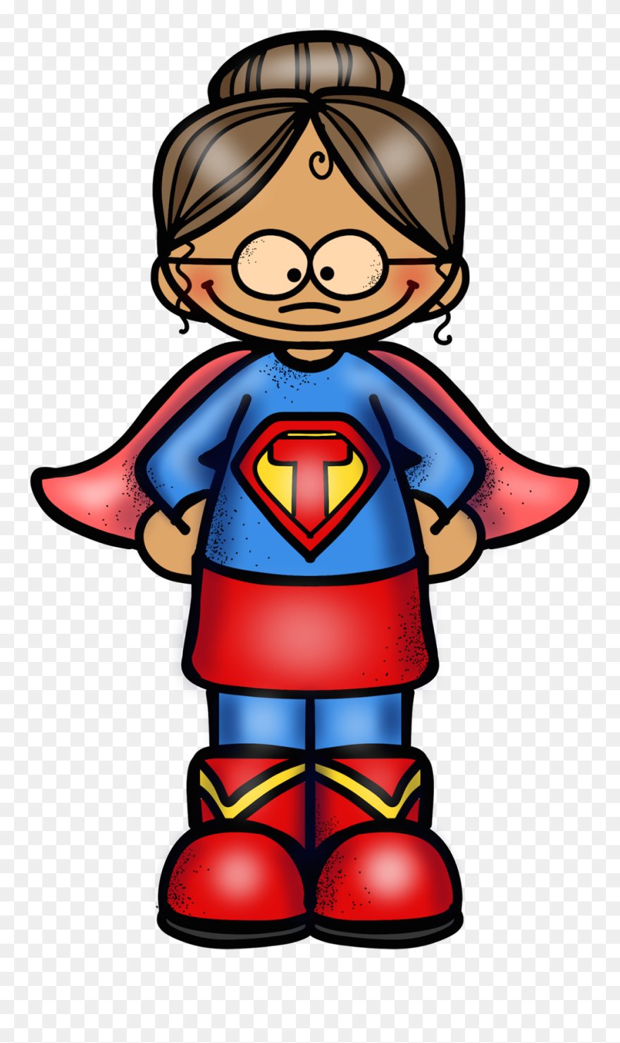 Thumb Image - Super Hero Teacher Clip Art - Png Download