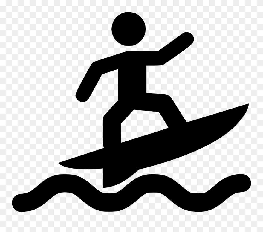 Big Wave Surfing Surfboard Computer Icons Clip Art - Surf Icon - Png Download