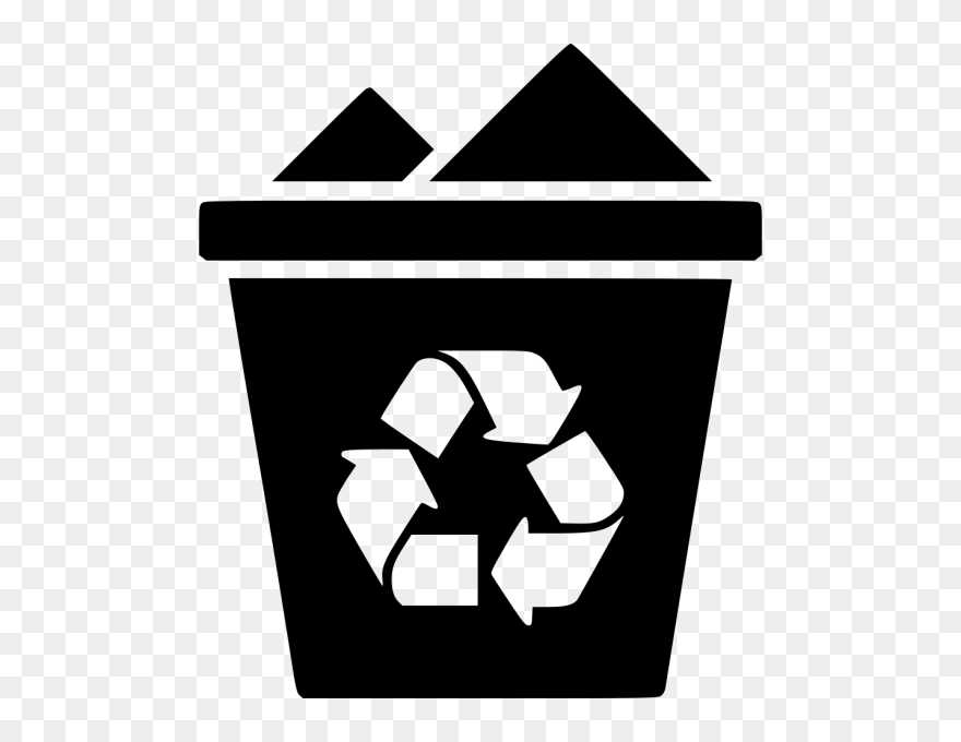Transparent Recycling Bin Png - Recycle Bin Icon Png Clipart