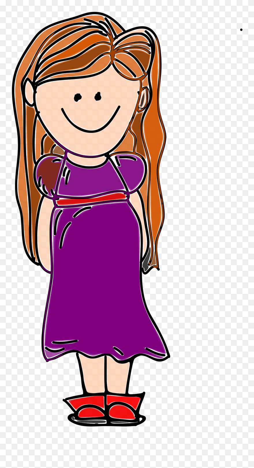 Transparent Pink Hair Png - Frau Clipart