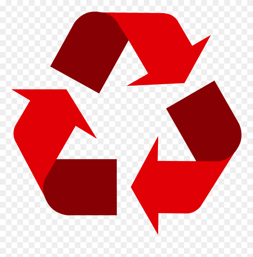 Red Universal Symbol Logo - Logo Recycle Png Clipart
