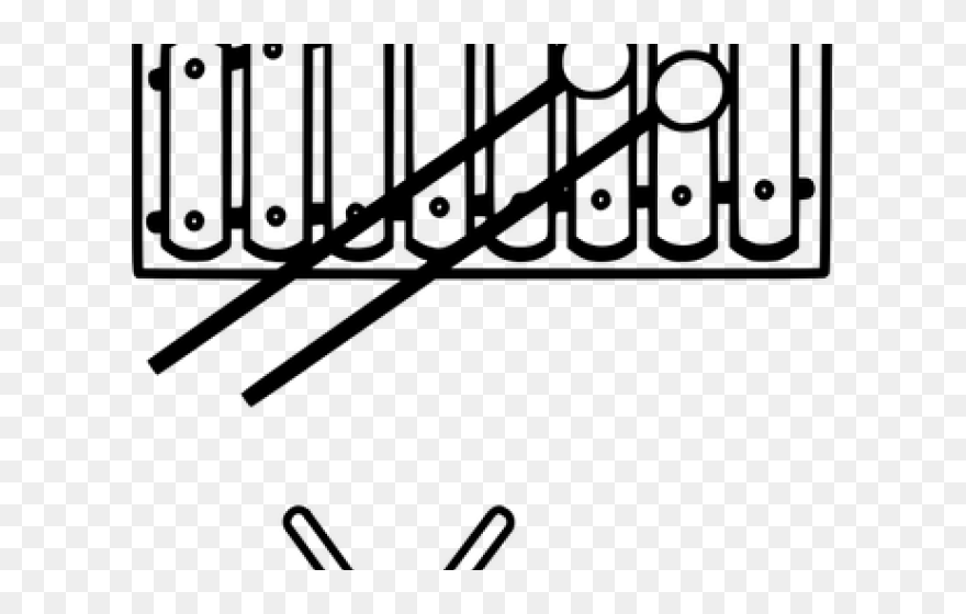 Transparent Xylophone Clipart Black And White - Xylopnoe Clipart Black And White - Png Download