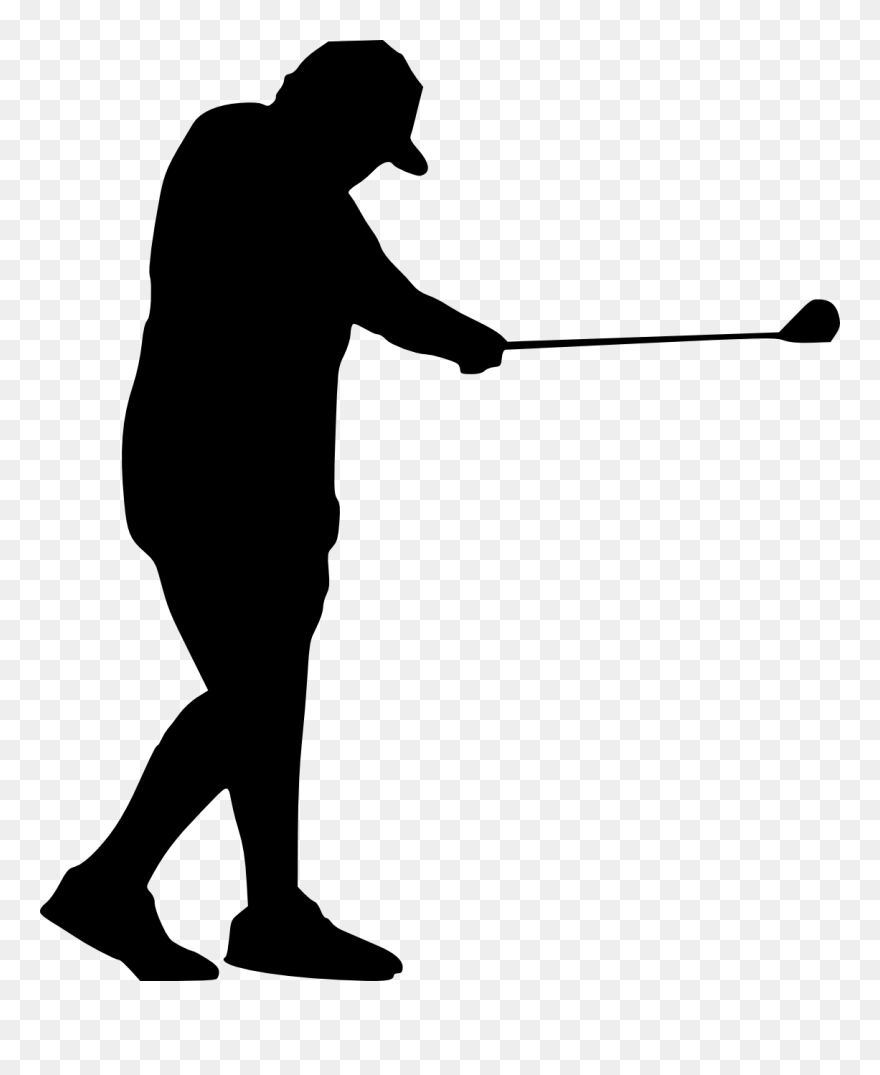 Silhouettes Png Download - Transparent Golf Swing Silhouette Clipart