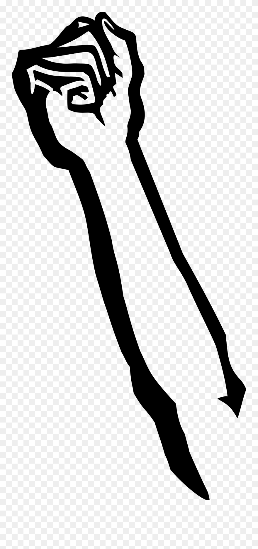 Fist In The Air Clip Art - Png Download