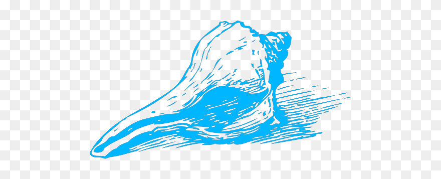 Blue Sea Shell Svg Clip Arts - Free Seashells Svg Files - Png Download
