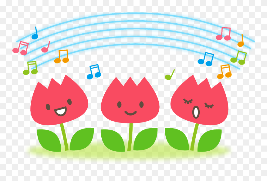 Tulip Singing Clipart - ライン 無料 誕生 日 スタンプ - Png Download