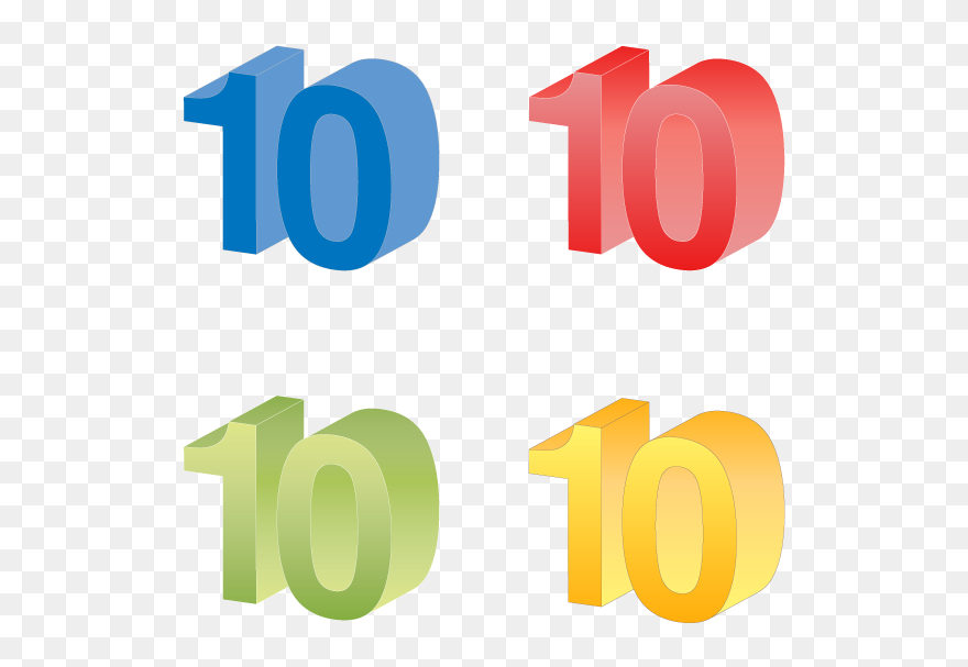 数字 10 イラスト Clipart