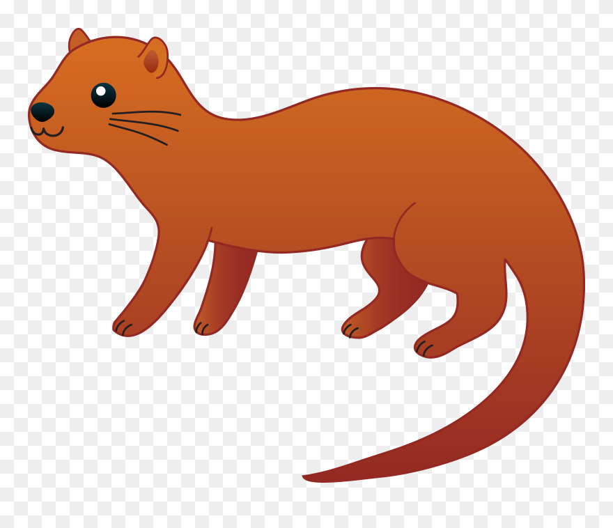 Drawn Ferret Clip Art - Clipart Otter - Png Download