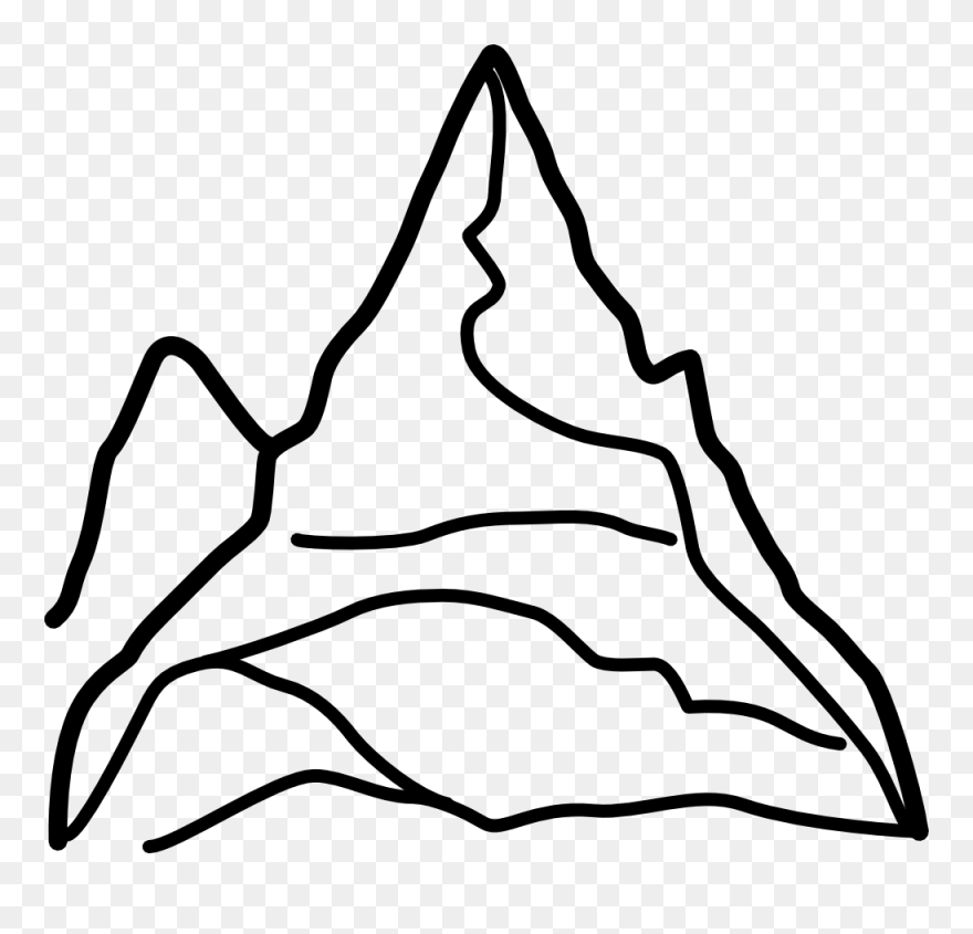 Sunset Clipart Mountains, Sunset Mountains Transparent - Mountain Clip Art - Png Download