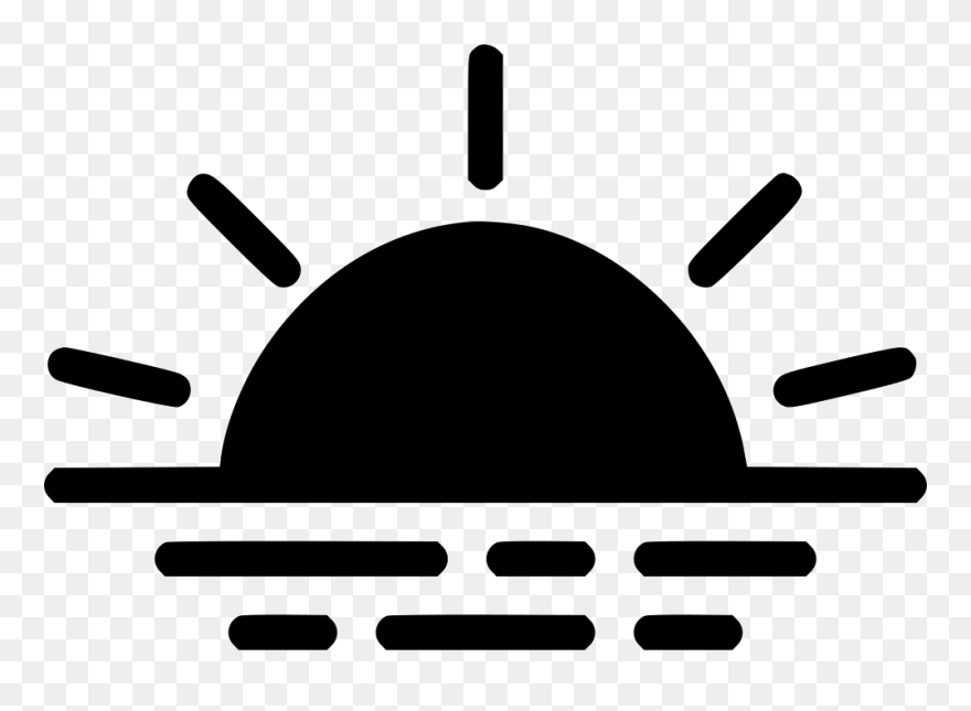 Transparent Sunrise Clipart - Sunset Icon Png