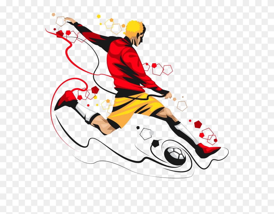 Transparent Soccer Art Png Clipart