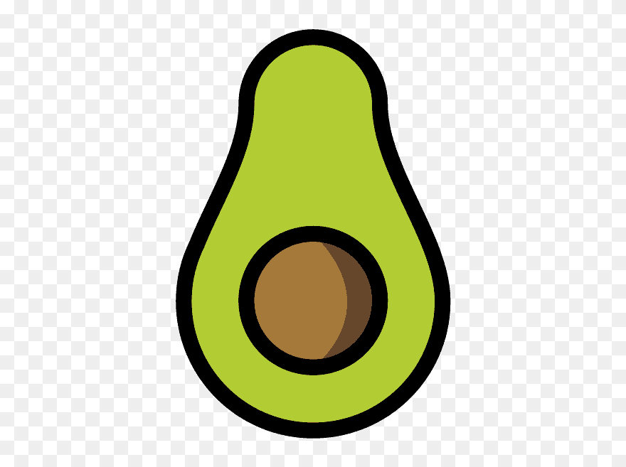 Avocado Emoji Clipart - Emoji Avocado - Png Download