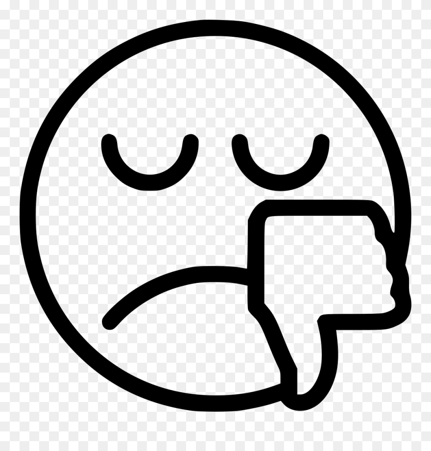 Thumbs Down Svg Png Icon Free Download - Thumbs Down Black & White Clipart