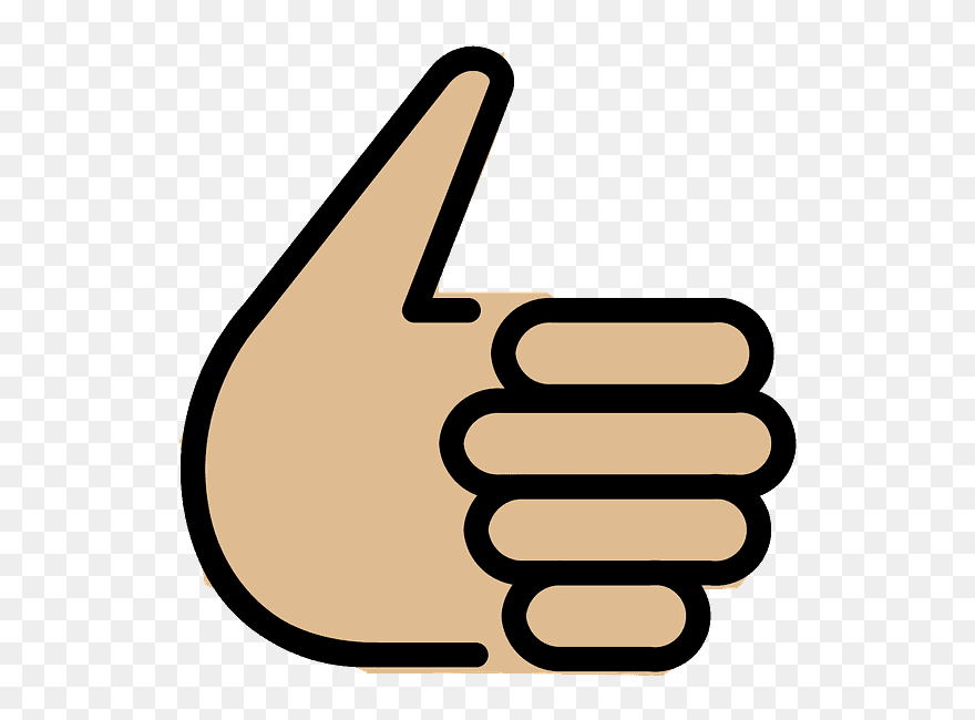 Thumbs Up Emoji Clipart - Thumb Signal - Png Download