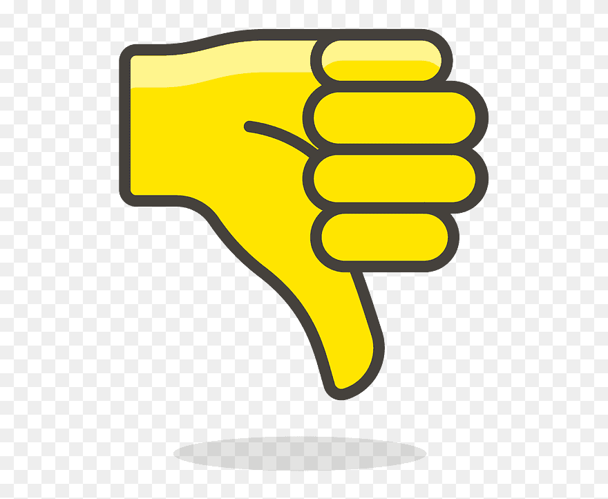 Thumbs Down Emoji Clipart - รูป อิ โม จิ Png Transparent Png