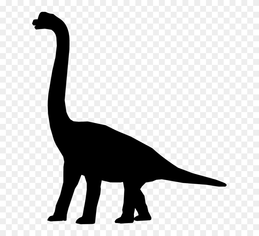 Free Transparent Dinosaur, Download Free Clip Art, - Transparent Background Dinosaur Silhouette Clipart - Png Download