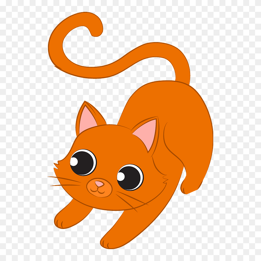Kitten Clipart - Cartoon - Png Download