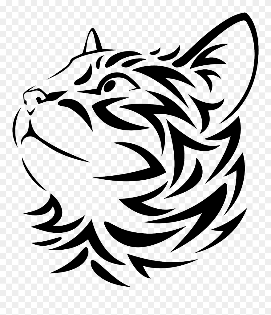 Cat Wood Burning Patterns Clipart