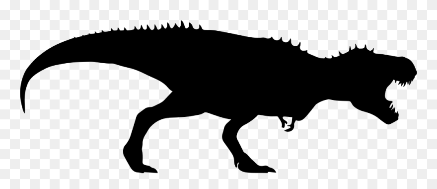 T Rex Clipart With Sun Glasses Vector Library Stock - Silhouette Dinosaur Clipart Transparent Background - Png Download
