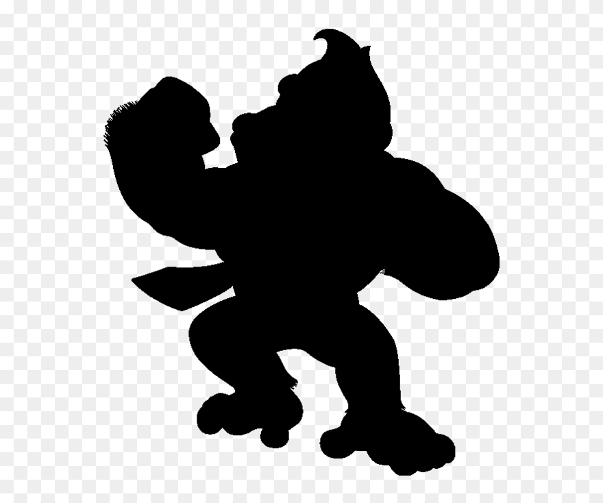 Epiphany Clipart Silhouette - Donkey Kong Silhouette - Png Download