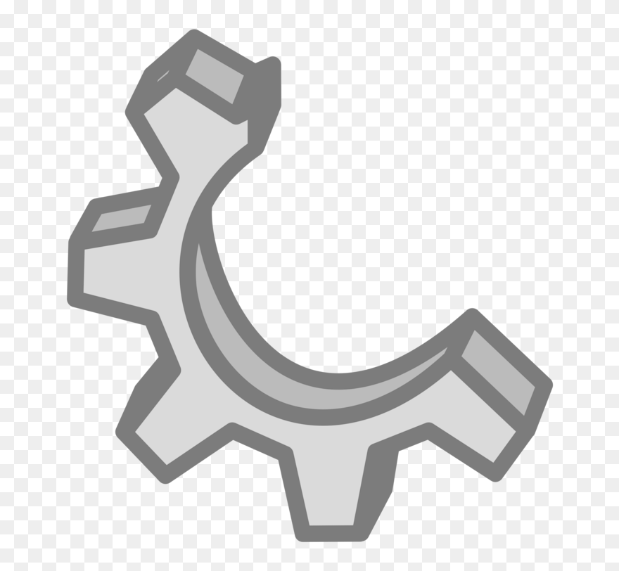 Logo,computer Icons,gear - Half Gear Clipart - Png Download