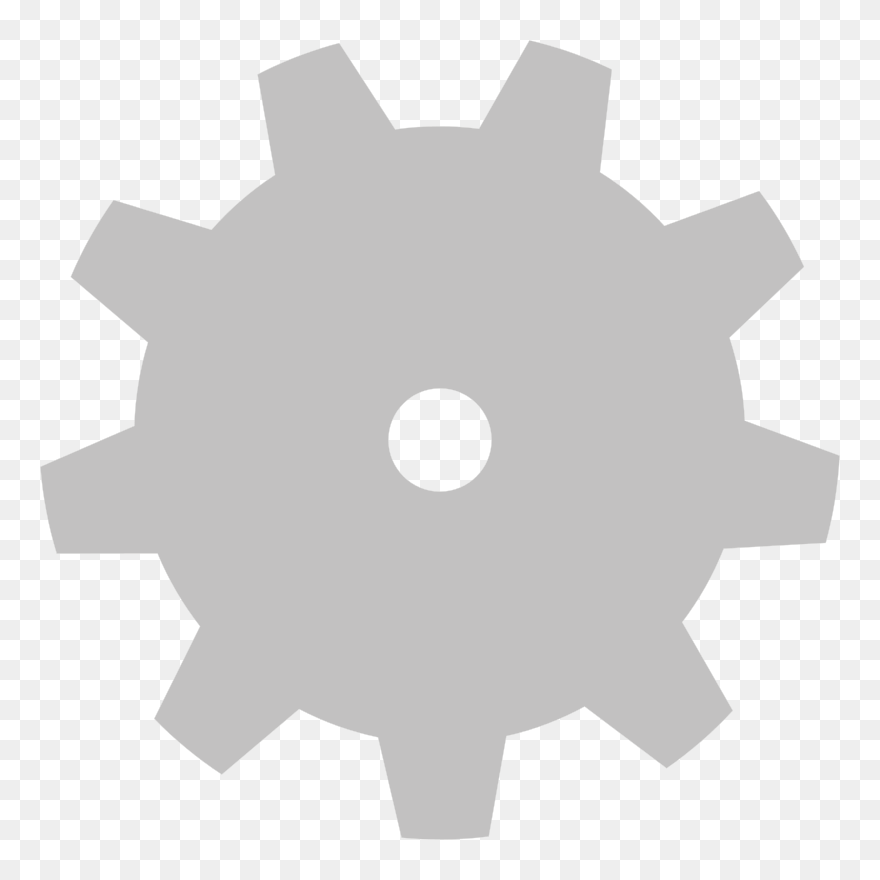 Simple Gear - Circle Clipart