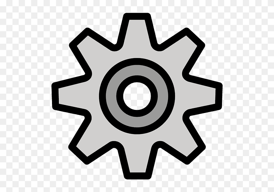 Gear Emoji Clipart - Png Download