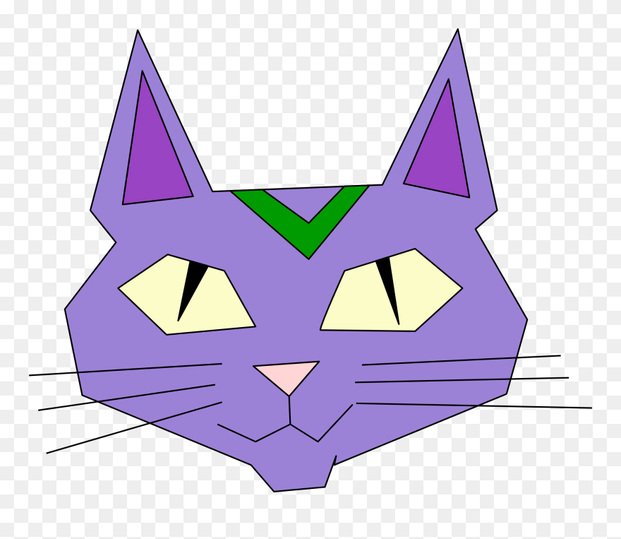 Simetri Kedi Çizimleri Clipart