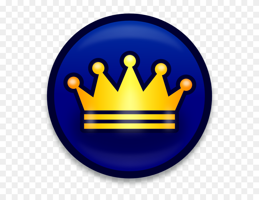 Golden Royal Crown Icon Vector Image Clipart