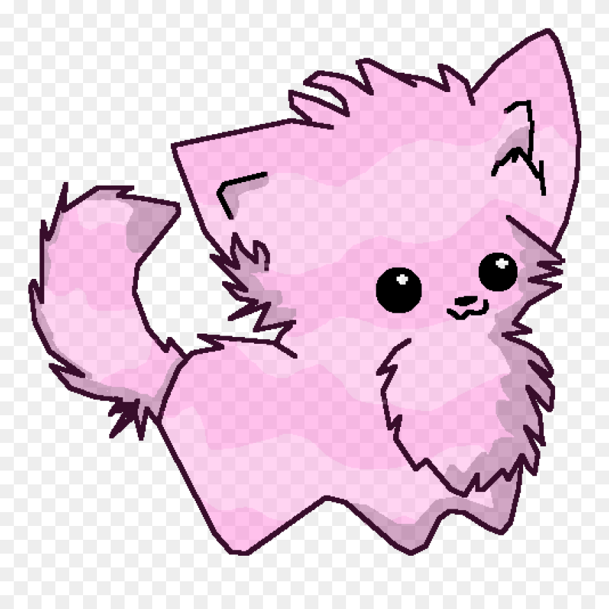Pompom As A Actual Cat - Cat Drawings Cute Clipart