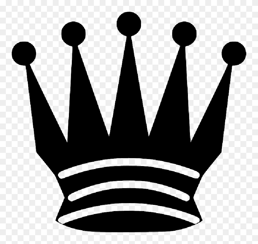 Black, Icon, Symbol, King, Queen, White, Chess, Game - Chess Black Queen Png Clipart