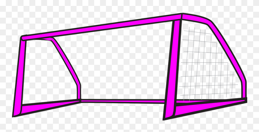 Goal Soccer Frame - Pink Bag Goals Clip Art - Png Download