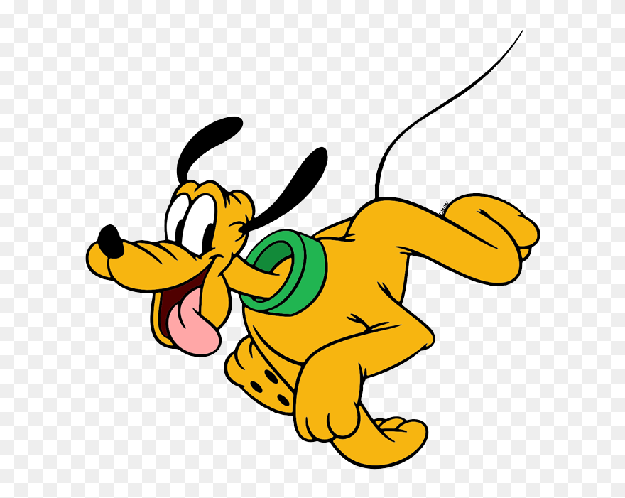 Mickey Mouse Pluto Running Clipart