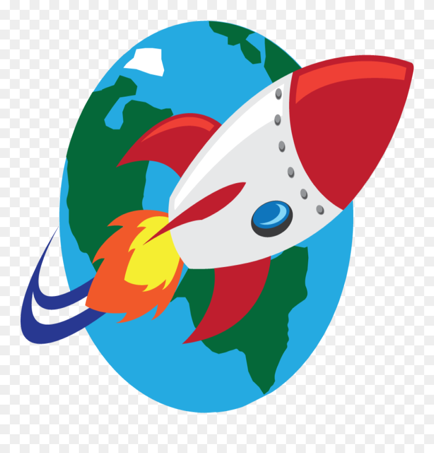 Rocket Blast Off Cartoon Clipart