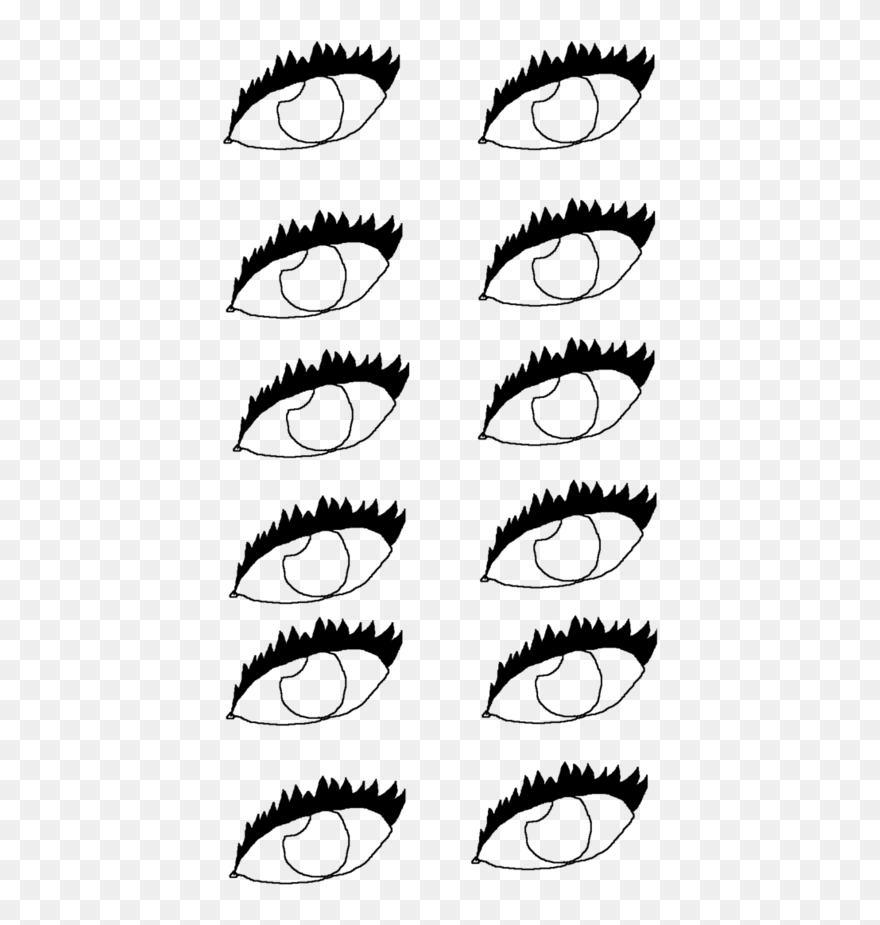 Transparent Eyelashes Clipart - Eye Liner - Png Download