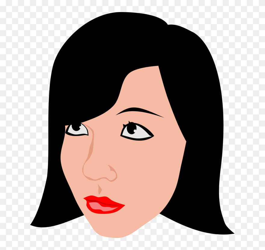 Art,black Hair,eyelash - Submissive Png Clipart