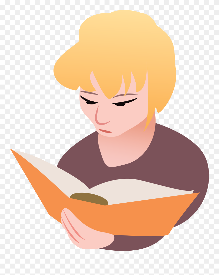 Studying Clipart Ladies - Individual Picture Of Verbs - Png Download