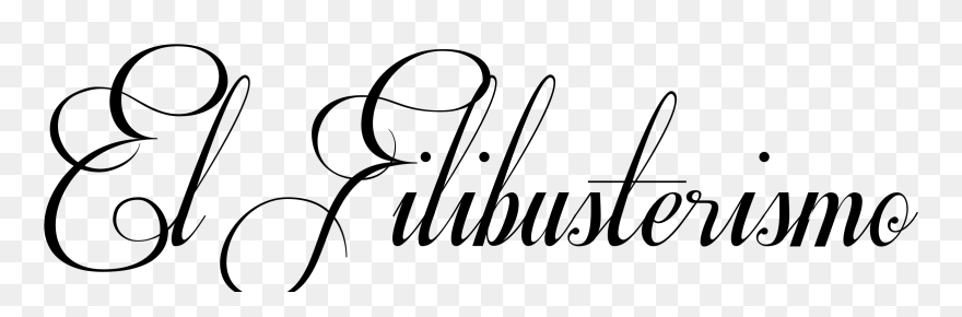 El Filibusterismo Calligraphy Clipart