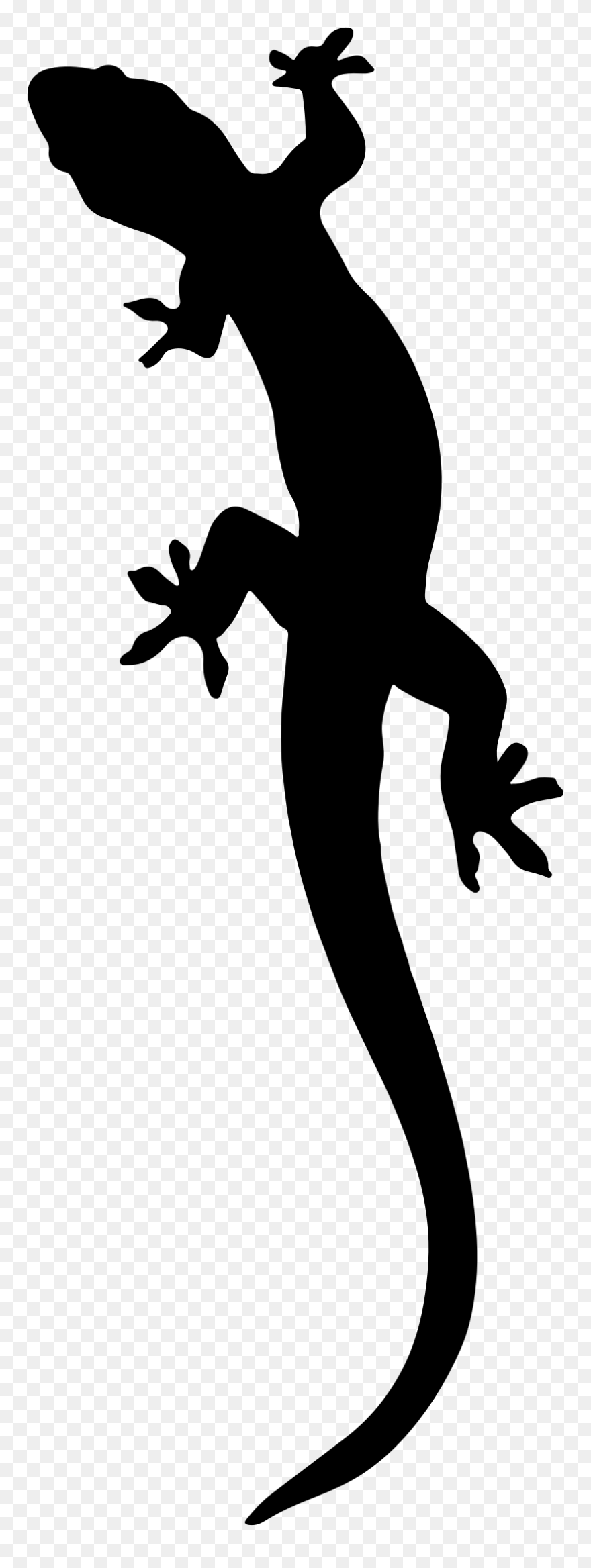 Transparent Monster Clipart Png - Lizard Silhouette Png