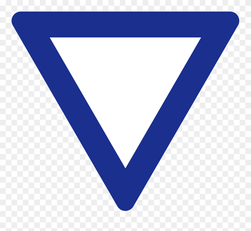 Blue Triangle Symbol Png Clipart