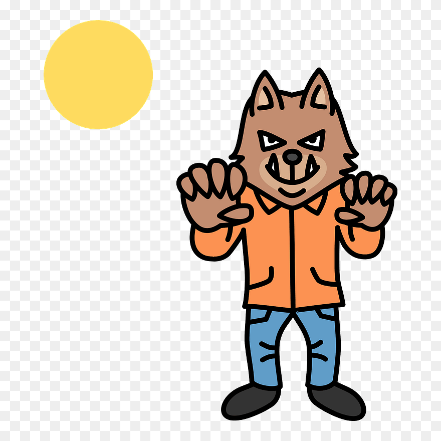 Werewolf Monster Clipart - イラスト 無料 狼 男 - Png Download