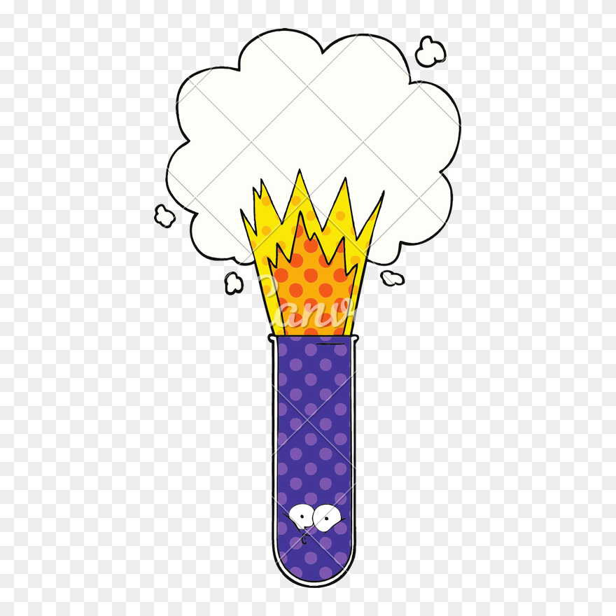 Test Tube Clipart Exploding - Exploding Test Tube Art Free Transparent Background - Png Download