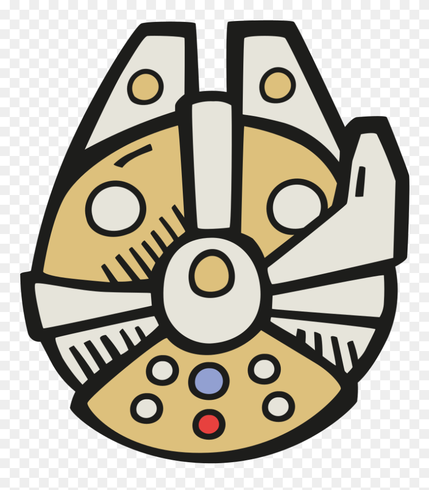 Millennium Falcon Drawing - Millennium Falcon Icon Png Clipart