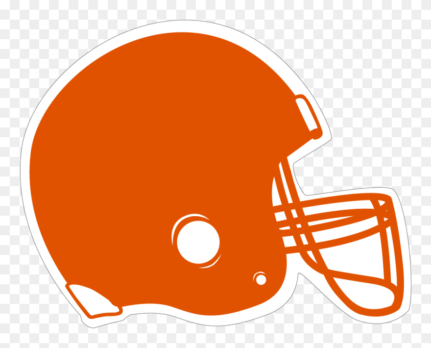 Orange Football Png - Orange Football Helmet Clipart Transparent Png