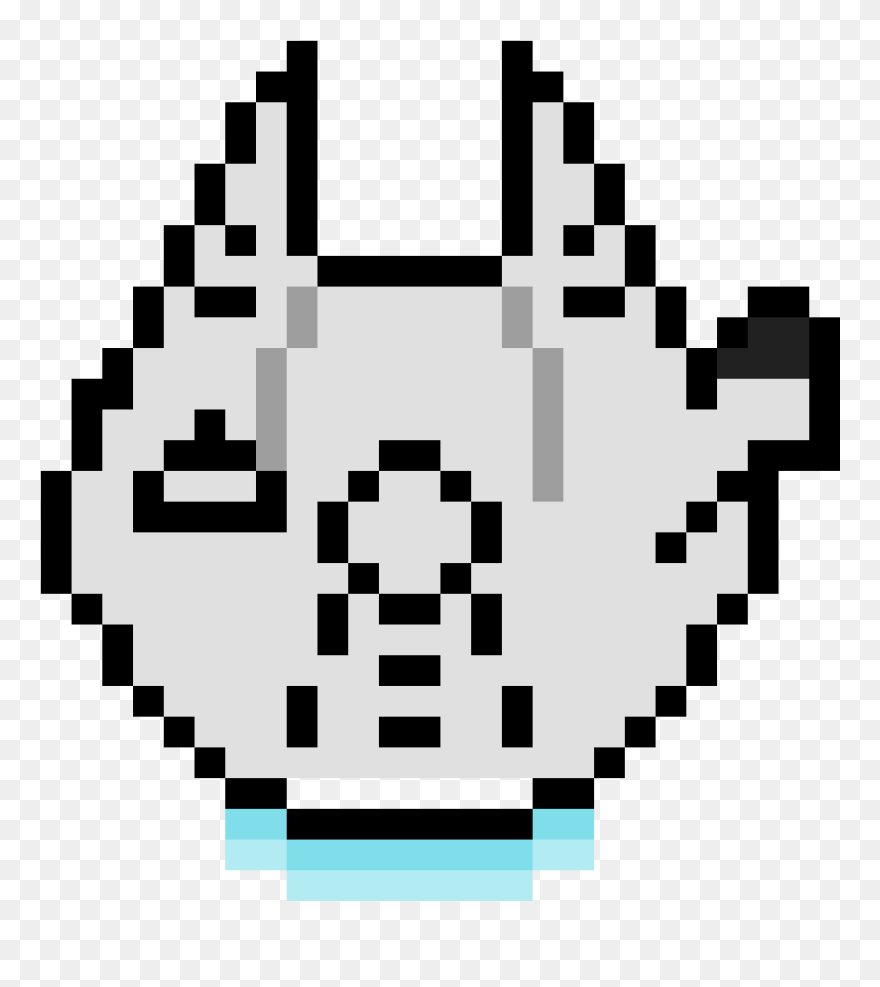 Transparent Millennium Falcon Clip Art - Millennium Falcon Pixel Art - Png Download